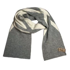 GAP Gray / White Cashmere Scarf, Warm, Winter. Wool Rabbit Hair